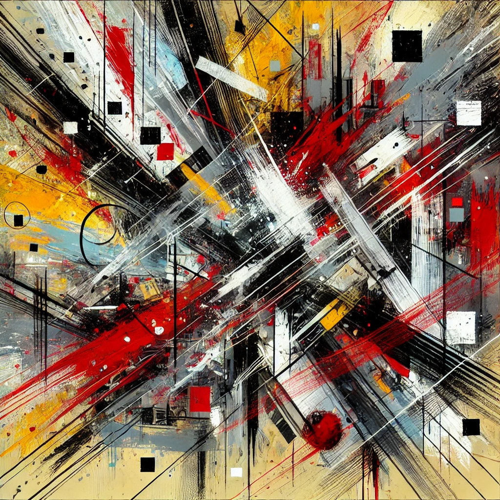 conflits dans un codir Art Abstrait 